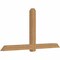 Ekena Millwork Eugene Smooth Timber Gable Bracket, Western Red Cedar, 96"W x 48"H x 5 1/2"D x 5 1/2"F, 12/12 Pitch GBW096X48X0606EUG00SWR - alternate 3